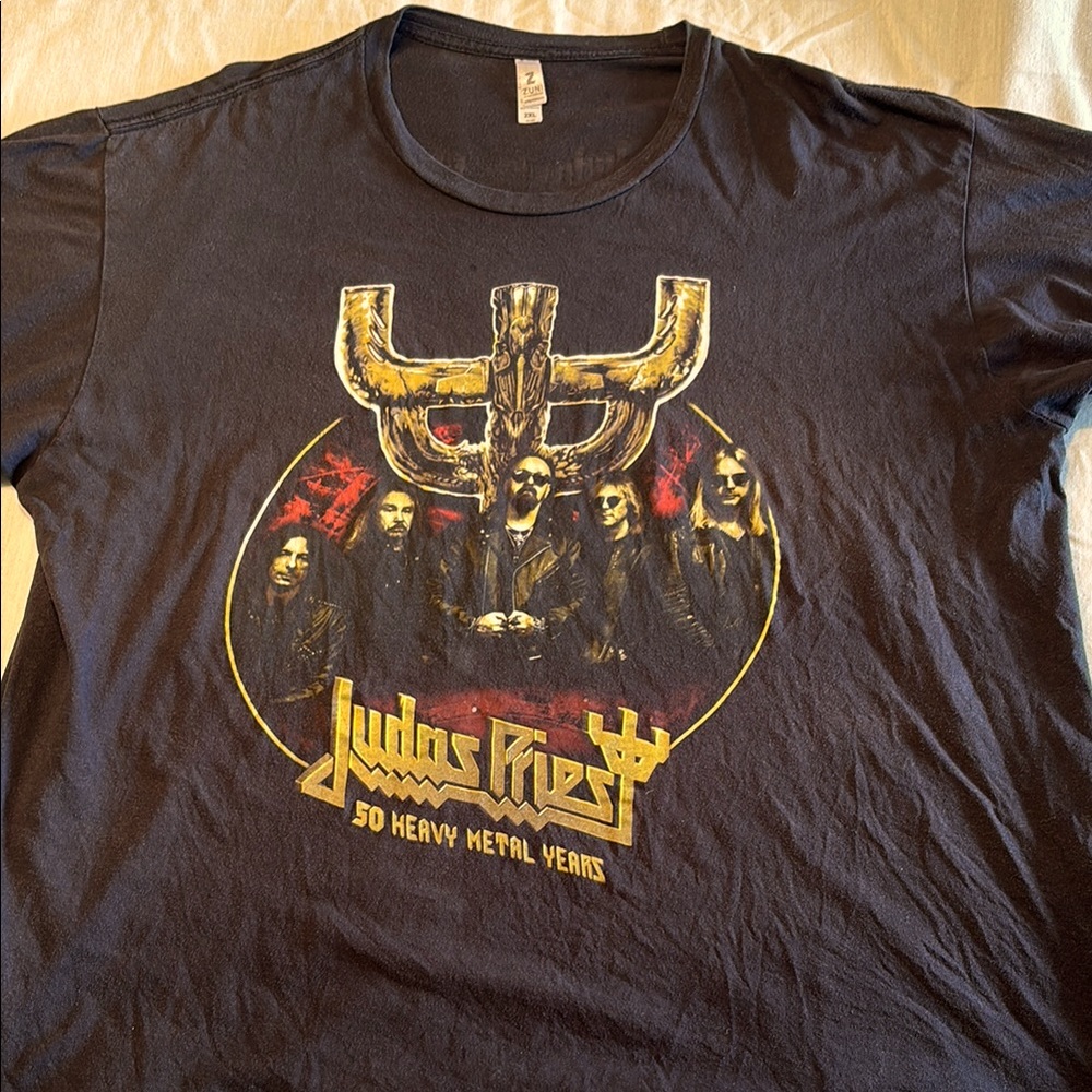 Judas Priest 2022 “ 50 Heavy Metal Years “ tour T-Shirt , 2XL , $14
